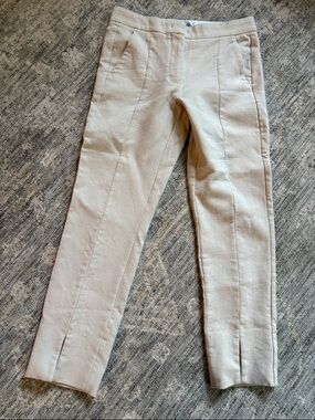 Max Mara Slim Dress Pants in Light Beige - women’s size 2 - wool blend